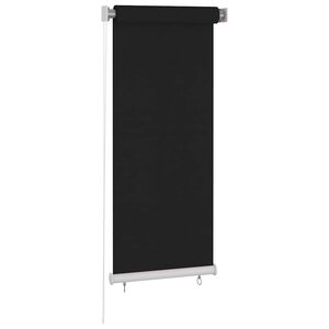 vidaXL Jaluzea tip rulou de exterior, 65 (l) x 140 (&icirc;) cm, neagră