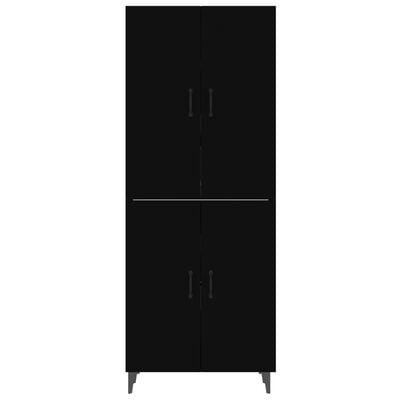 vidaXL Dulap înalt, negru, 70x34x180 cm, lemn prelucrat
