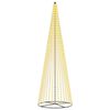 vidaXL Brad de Crăciun LED 485 cm 1632 LED-uri Alb cald Fier Negru