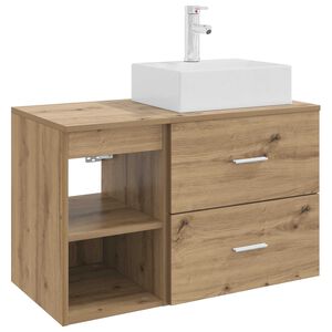 vidaXL Set de mobilier pentru baie 2 buc. Stejar Artizanal