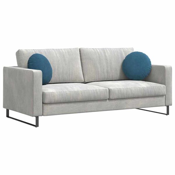 vidaXL Perne de Șezut 2 pcs albastru &Oslash; 40 x 13 cm Catifea