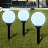 vidaXL Lămpi de exterior pentru alee LED 6 buc. 20 cm, cu țăruș de sol