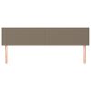 vidaXL Tăblii de pat, gri taupe, 160x5x78/88 cm, textil