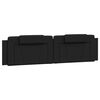 vidaXL Pernă pentru tăblie pat, Viana, negru, 200 cm, piele artificială