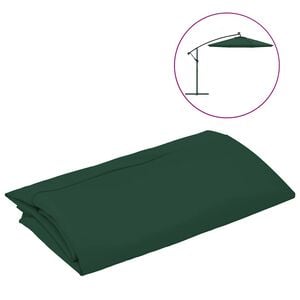 vidaXL P&acirc;nză de schimb umbrelă de soare, verde, 300 cm