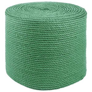 vidaXL 4 mm Verde 100% jute Tossa