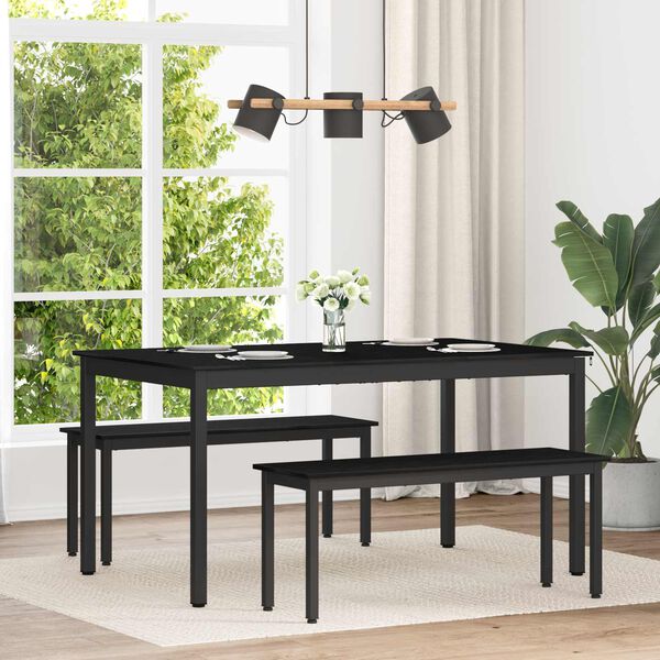 vidaXL Mese de sufragerie METAL