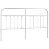 vidaXL Tăblie de pat de schimb metalică, alb, 180 cm