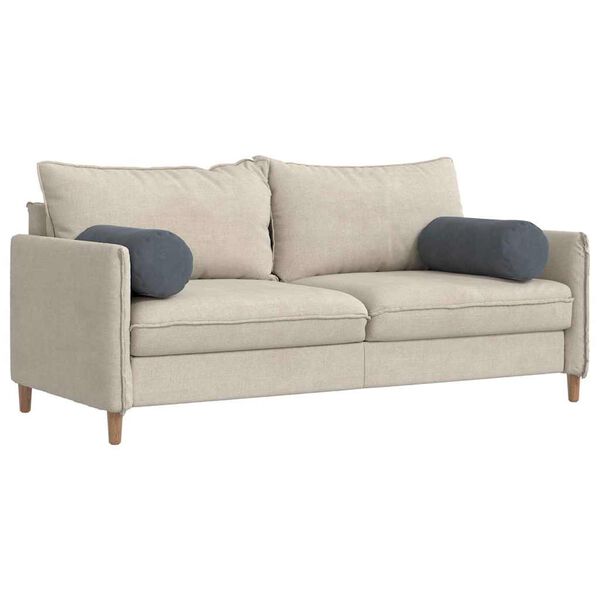 vidaXL Perne Bolster 2 pcs Gri închis Ø 25 x 70 cm