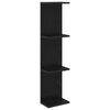 vidaXL Raft de perete Stejar Negru 25 x 15 x 100 cm Lemn prelucrat