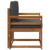 vidaXL Canapea de exterior Lemn de acacia solid și poliester natural