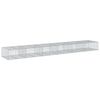 vidaXL Coș gabion cu capac, 600x100x50 cm, fier galvanizat