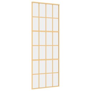 vidaXL Ușă glisantă auriu 76x205 cm sticlă ESG transparentă/aluminiu