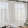 vidaXL Cortină din Dantelă cu perdele Floral Alb 240x900cm Poliester