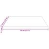 vidaXL Blat de masă pătrat din lemn masiv de pin 70x70x2,5 cm