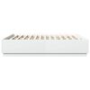 vidaXL Cadru de pat alb 180x200 cm din lemn prelucrat