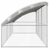 vidaXL Cușcă pentru c&acirc;ini 3 pcs Argintiu 6 x 2 x 2 m Oțel galvanizat