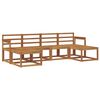 vidaXL Set de canapele de exterior 6 pcs natural Lemn Solid de Acacia
