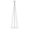 vidaXL Decorațiune brad Crăciun conic 400 LED-uri colorate 100x360 cm