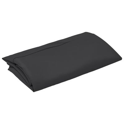 vida XL Pânză de schimb umbrelă de soare consolă, negru, 350 cm