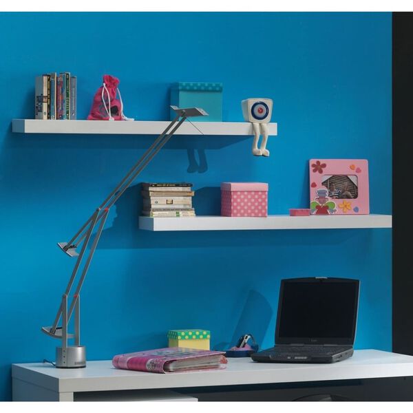 Vipack Set rafturi de perete &bdquo;Lara&rdquo;, 2 buc., alb, lemn