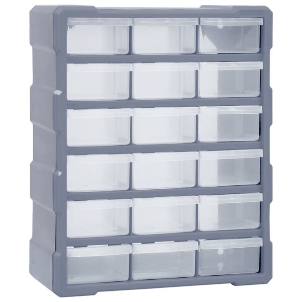 vidaXL Organizator cu 18 sertare medii, 38x16x47 cm