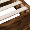 vidaXL Cadru pat cu sertare stejar fumuriu 150x200 cm lemn prelucrat