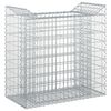 vidaXL Pat ridicat din gabion Argintiu 50 x 100 x 100 cm
