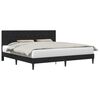 vidaXL Cadru de pat cu headboard Negru 180 x 200 cm Catifea