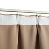 vidaXL Draperii opace cu cârlige, 2 buc., gri taupe, 140 x 175 cm