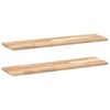vidaXL Rafturi suspendate 2 buc. 80x20x2 cm lemn masiv acacia netratat