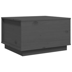 vidaXL Măsuță de cafea, gri, 60x50x35 cm, lemn masiv de pin