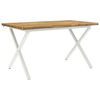 vidaXL Masa de dining cu margine vie 160 x 70 x 75 cm
