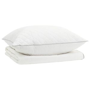 vidaXL Set de pilote din puf de g&acirc;scă 90% FULDA 2 buc. 150 x 200 cm
