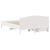 vidaXL Cadru de pat fără saltea, alb, 160x200 cm, lemn masiv pin