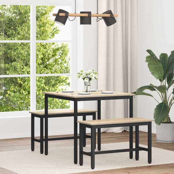 vidaXL Mese de sufragerie METAL