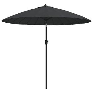 vidaXL Umbrelă de soare de exterior, st&acirc;lp aluminiu, antracit, 270 cm