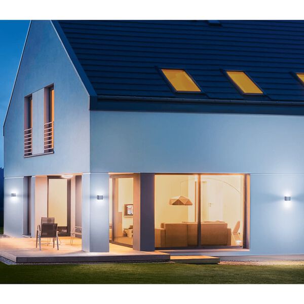 Steinel Lampă de exterior cu senzor, L 840 LED IHF, argintiu, 055547