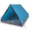 vidaXL Cort de camping cu cadru A, 2 persoane, albastru, impermeabil