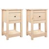 vidaXL Noptiere, 2 buc., 40x35x61,5 cm, lemn masiv de pin