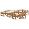vidaXL Set de canapele de exterior 9 pcs natural Lemn Solid de Acacia