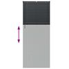 vidaXL Jaluzele venetiene Manual Negru 220 x 85 cm Aluminiu