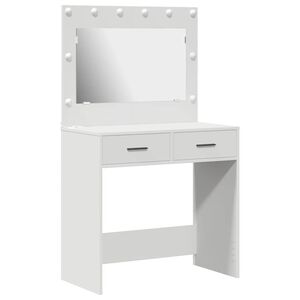 vidaXL Masă de Machiaj Alb 78,5 x 41 x 135 cm Lemn prelucrat