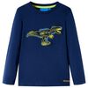 Tricou pentru copii cu m&acirc;neci lungi, bleumarin, 104