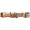 vidaXL Set de canapele de exterior 6 pcs natural Lemn Solid de Acacia