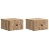 vidaXL Dulap de noapte suspendat 2 pcs Stejar Artizanal Lemn prelucrat
