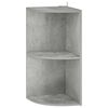 vidaXL Raft de colț 2 niveluri 41,5 x 41,5 x 72 cm Lemn prelucrat