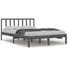 vidaXL Cadru de pat King Size, gri, 150x200 cm, lemn masiv de pin