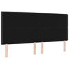 vidaXL Tăblie cap cu headboard Negru 200 cm Piele artificială