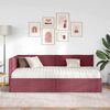 vidaXL Cadru de pat colțar cu saltea cu headboard 2 pcs Gri Catifea